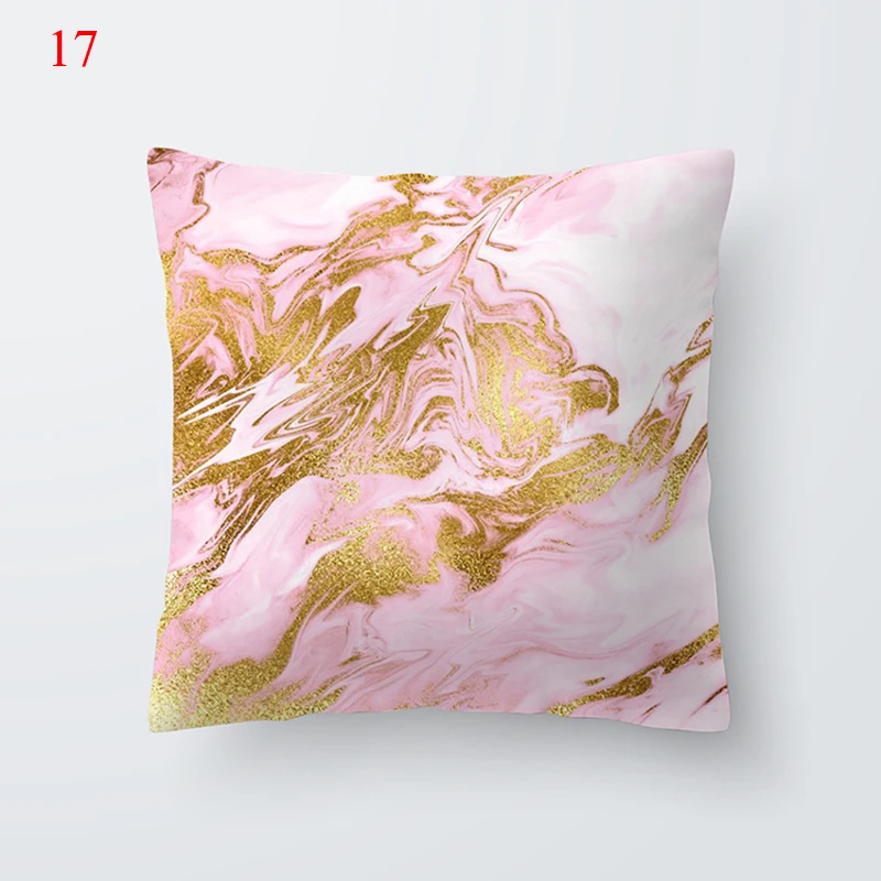 Розовые золотые блестящие перья геометрический чехол для подушки современная