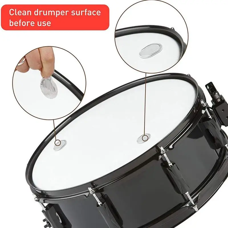 6 шт./компл. силиконовый самоклеящийся барабан Snare Mute Pad Новый тупой ударный