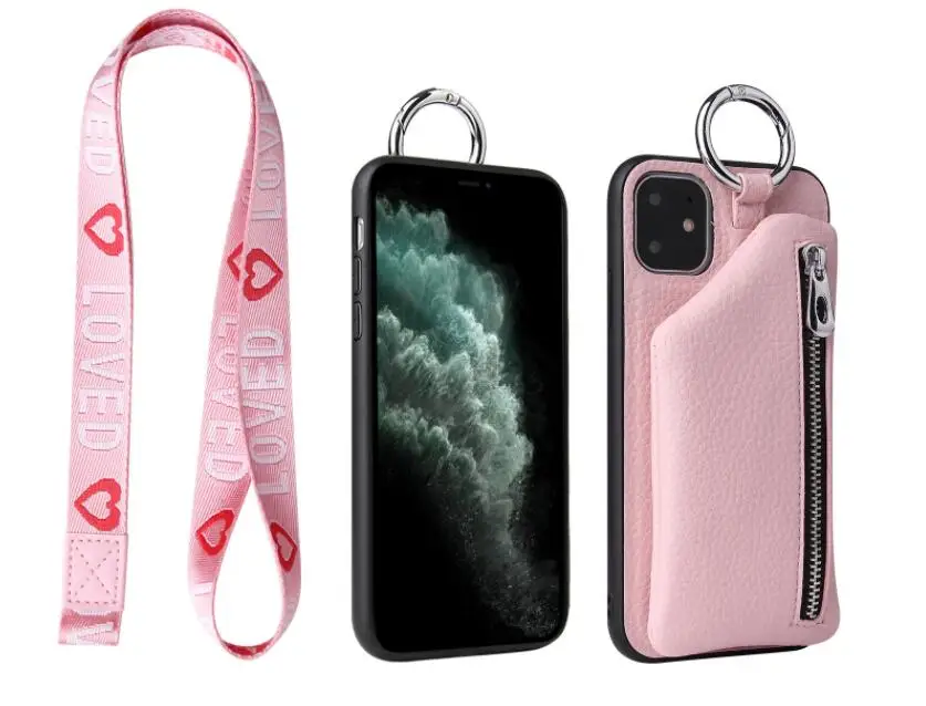 Чехол кошелек для iPhone 11/11 Pro Max мягкий силиконовый чехол с отделением карт сумочка