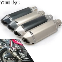 51mm motorcycle exhaust muffler pipe modified pipe for yamaha r6 for kawasaki for honda cbr600 f2f3f4f4i cbr1000 nc700 sx
