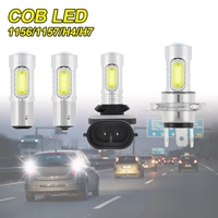 12v cob signal lamp white light 1156 1157 h4 h7 led bulbs reversing lights turn brake backup light new