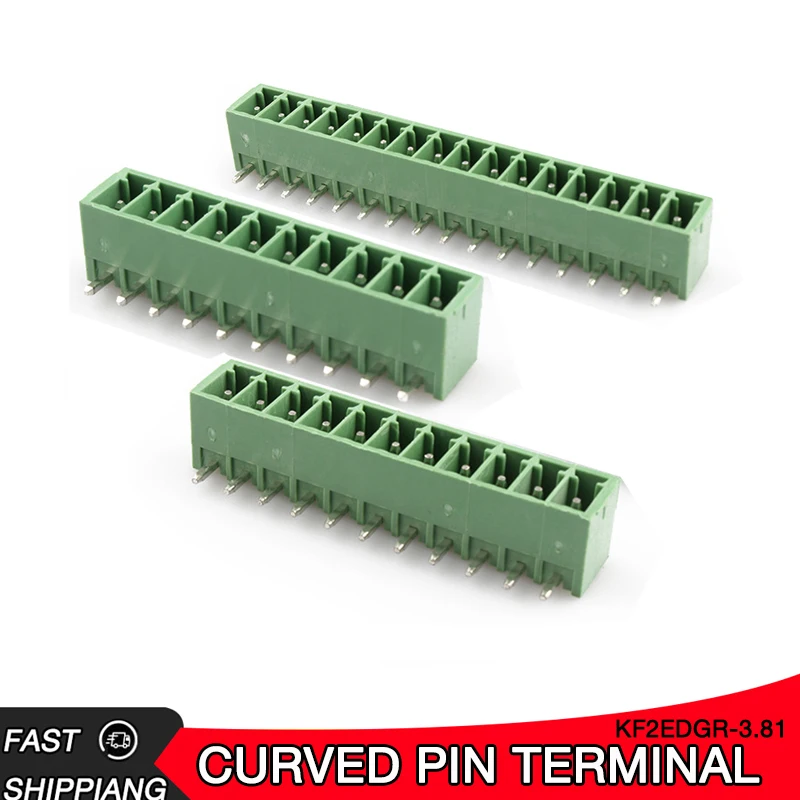 

KF2EDGR-3.81 pluggable terminal block 3.81mm mini pcb connector 9P 10P 11P 12P 13P 14P 15P 16P angle seat