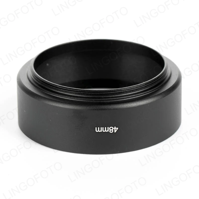 

48mm Black Metal Lens Hood shade QL17 GIII R35 F2 F2.8 R50 R28 E48