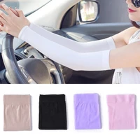 unisex arm seelves women men cooling arm cover cycling running uv sun protection sports sleeves solid color ice cool arm guard