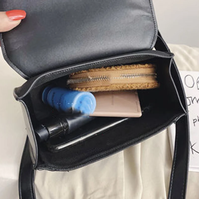 

Women Crossbody Bags Korean-style PU Leather Ins Chic Single-shoulder Cross-body Womens Handbags Texture Vintage All-match Sling