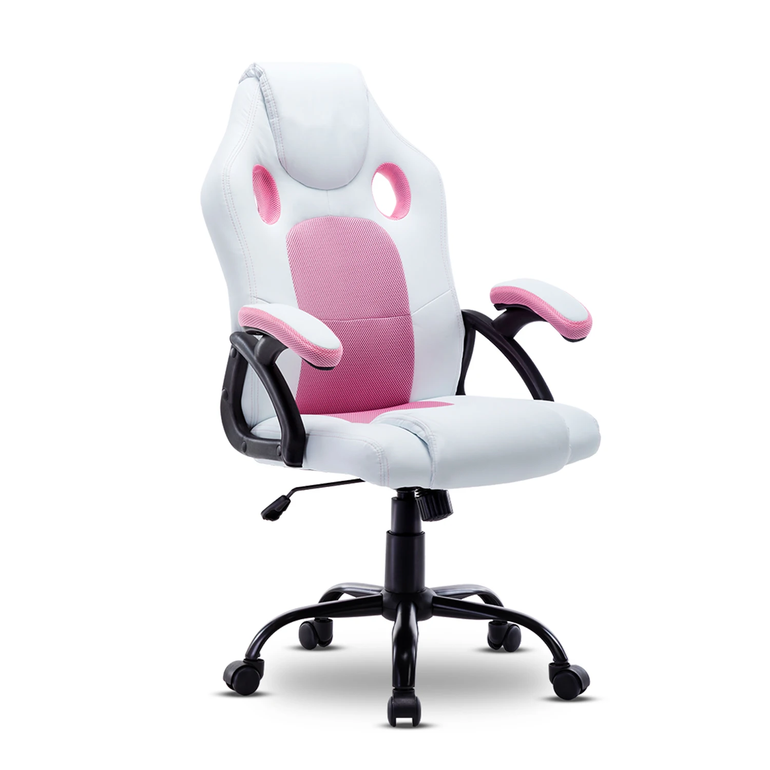 

Ergonomic PU Leather Gaming Chair 360 Degree Swivel Mesh Office Chair Swivel Rocker E-Sports Chair With Adjustable Backrest