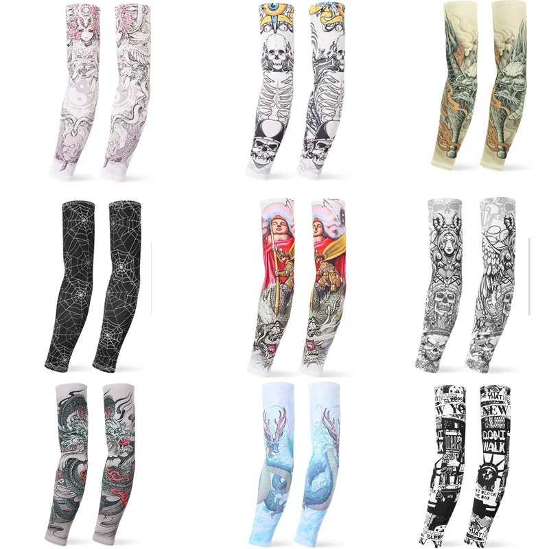 

Windproof sunscreen sleeves running male ice sleeves summer outdoor riding driving thin ice silk men and women sports arm guards
