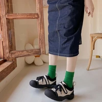 1pair kawaii japanese style women socks for high school students sports cotton sock comfortable breathabe girls socks