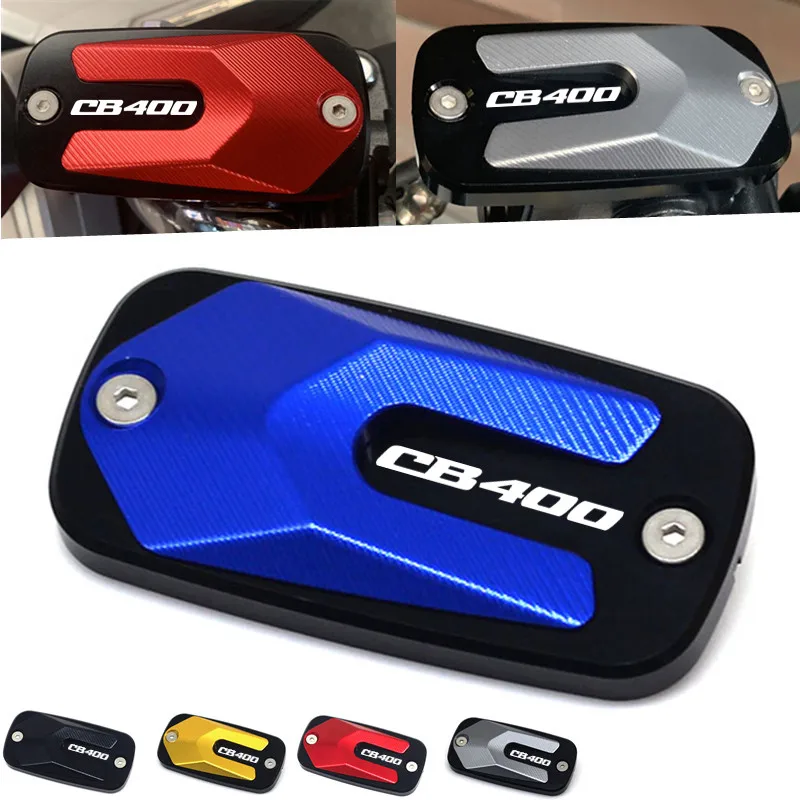 

For HONDA CB400 CB 400 cb400 2017-2019 CNC Aluminum Front Brake Fluid Tank Reservoir Cover Oil Cap Motorcycle Parts Laser Logo