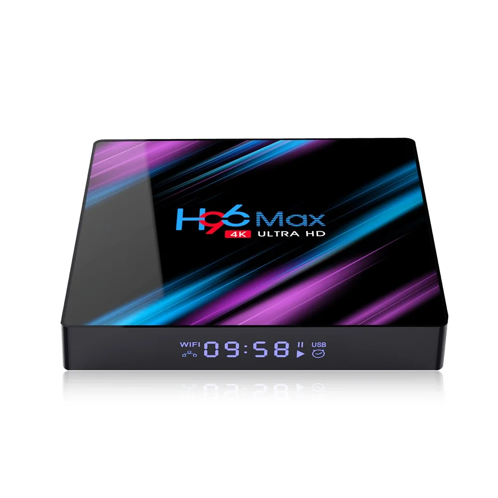 Приставка Смарт-ТВ H96 MAX RK3318 4K 4 + 64 ГБ 2 16 Android 10 0 | Электроника