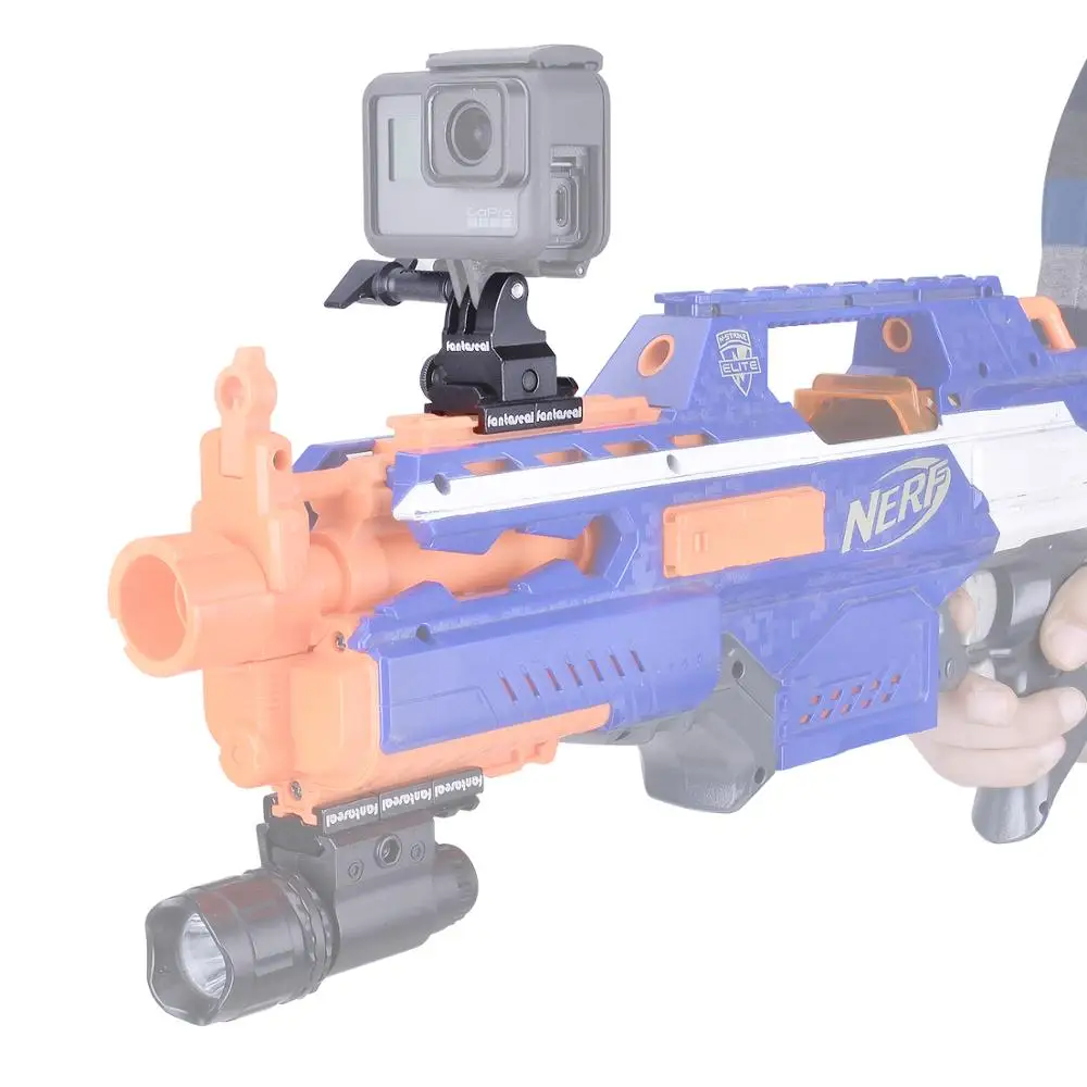 Gun Rail Mount Kit Aluminum Adapter Picatinny Nerf for Airsoft Carbine Gopro Sony SJCAM Action Camera | Электроника