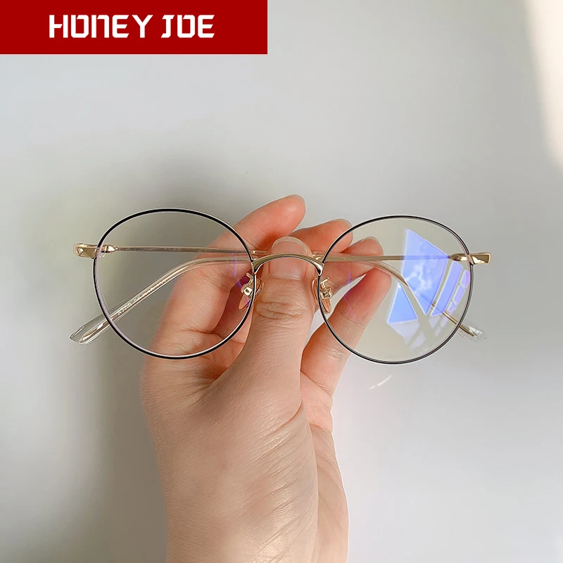 

Vintage Anti Blue Light Glasses for Men Women Computer Gaming Eye Glasses Clear Lens Blu-Rays Blacking Optical Glasses Eyewear