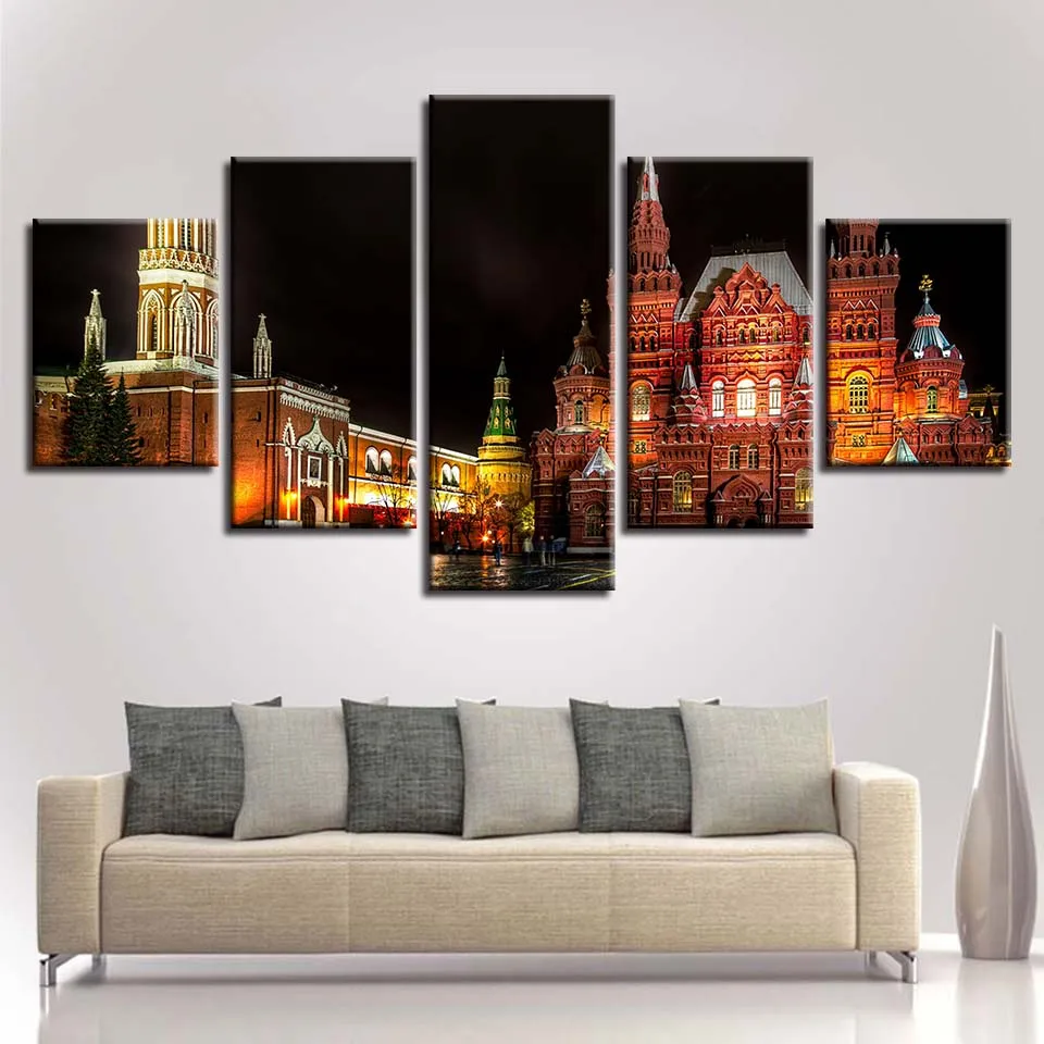 

World Famous Architecture Beauty HD Five Wall Painting Decorative Painting Anime Posters Wall Decor Anime Decor Room Decor