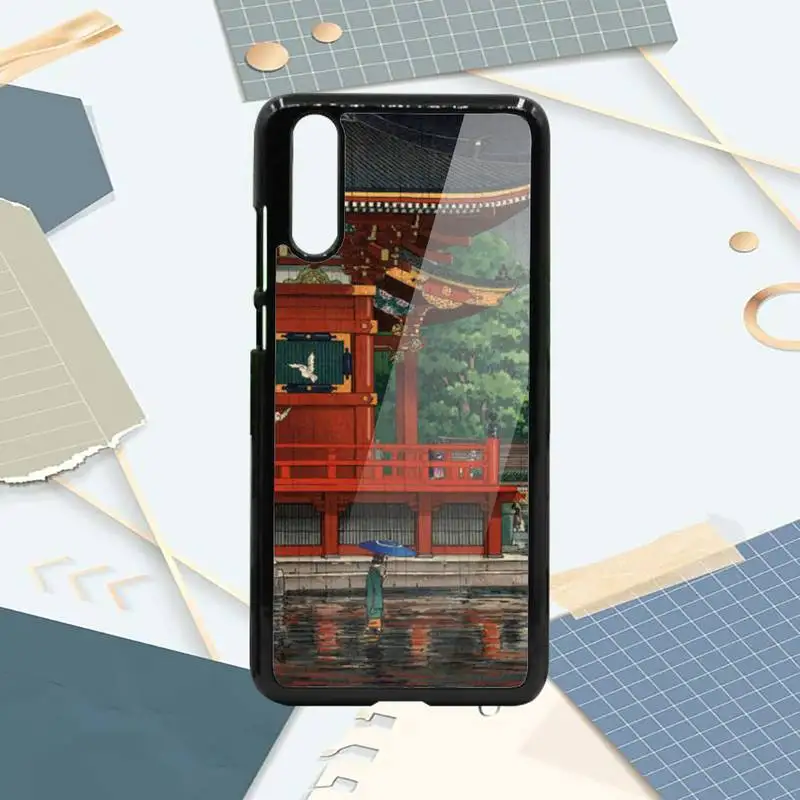 

Japanese style Art Japan scenery Phone Case PC For Samsung galaxy S note 8 9 20 10 e lite2019 plus pro ultra
