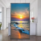 Пленка на окна для конфиденциальности, Пляжная стеклянная наклейка, защита от солнца, термоконтроль, оконная наклейка s, защита от искажения мебели