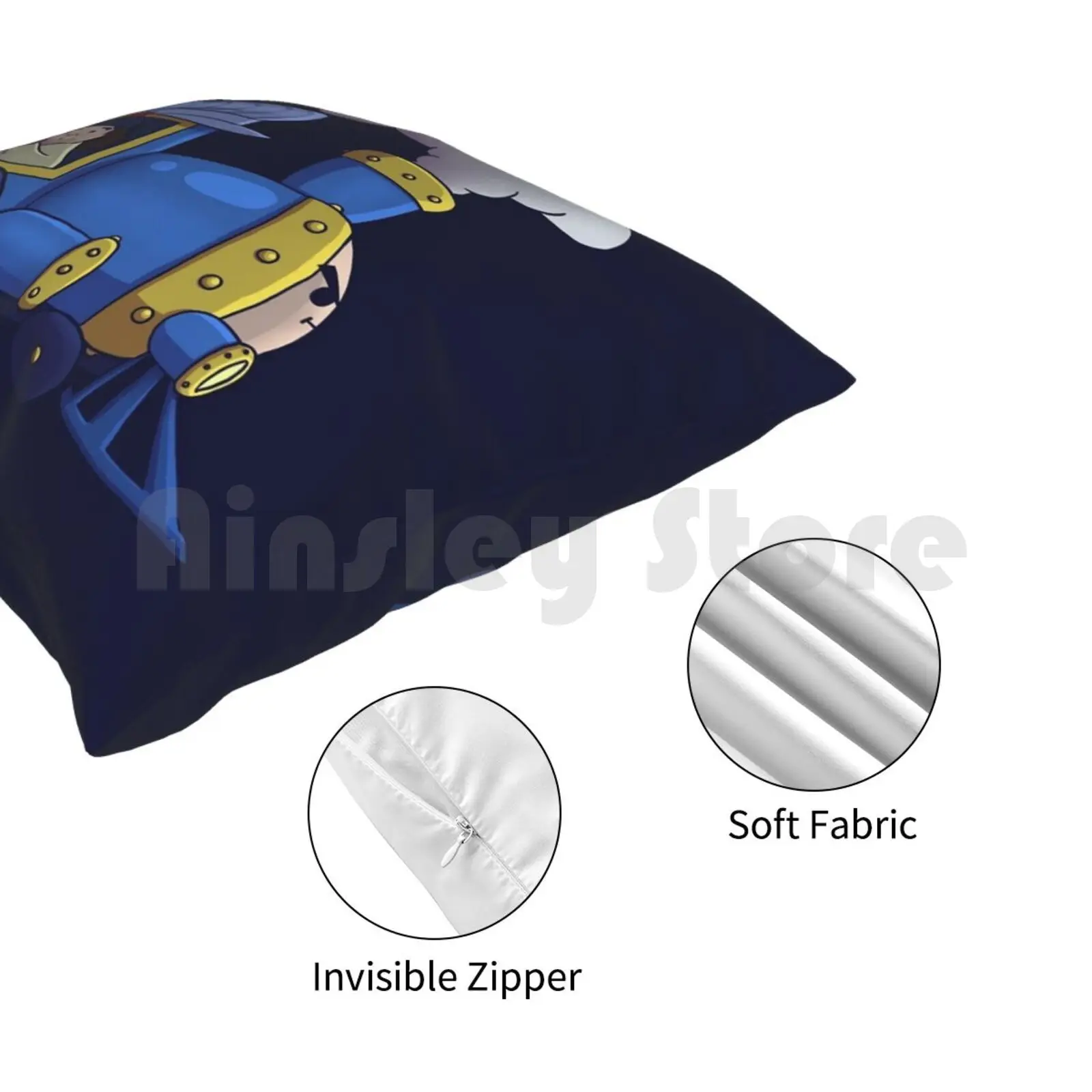 Детская мягкая подушка с принтом в виде животного