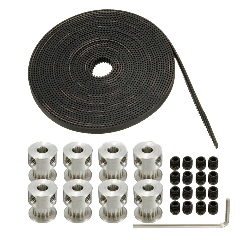 

Timing Belt Belt Pulley GT2 16T 5mm Bore For 3D Printer Aluminum Parts