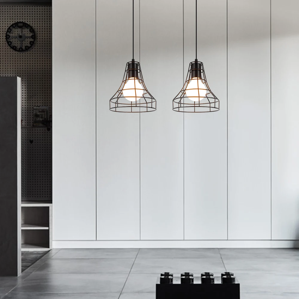 Подвесной светильник классический черный с защитой от ржавчины|Колпаки и