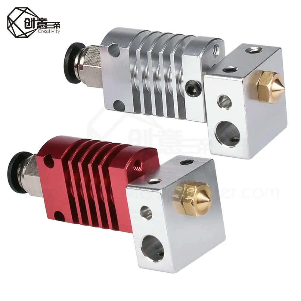 3D полностью металлический J head Hotend Extruder Kit CR8/CR10 для детской V6 Bowden 1 75/0 4 мм Nozzle Printer