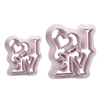 cake cutter love letter cutting die pressing clay mold diy pendant concrete molds molde cemento molds for plaster stampo cemento