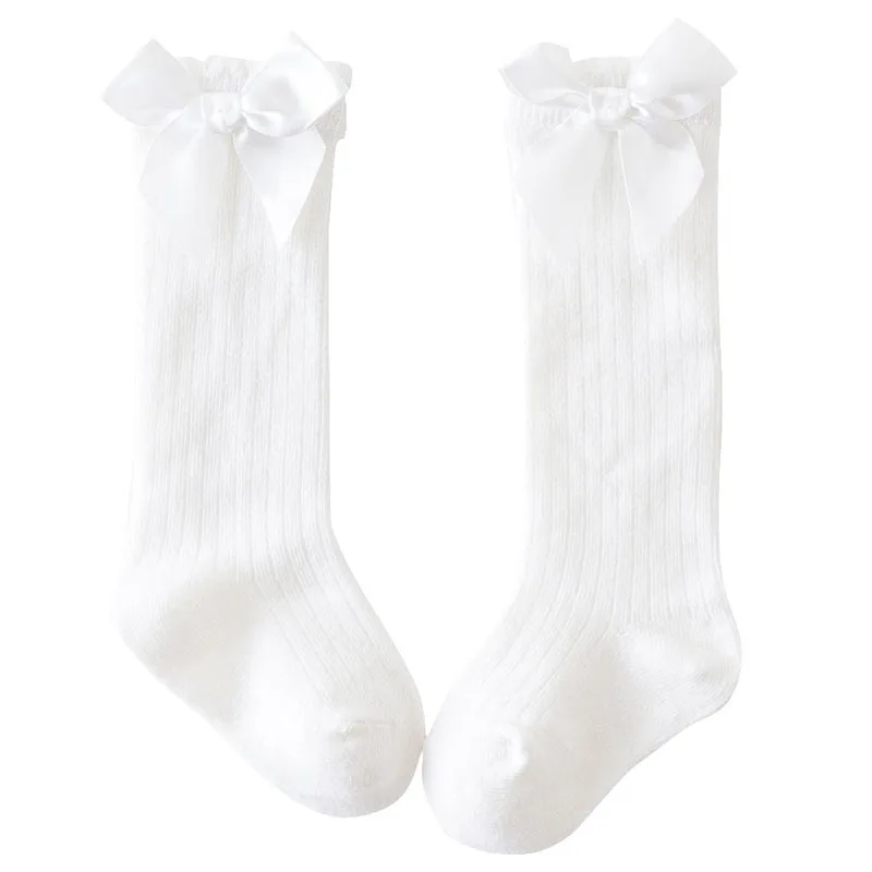 Для новорожденных для маленьких девочек с бантом носки принцессы Детские