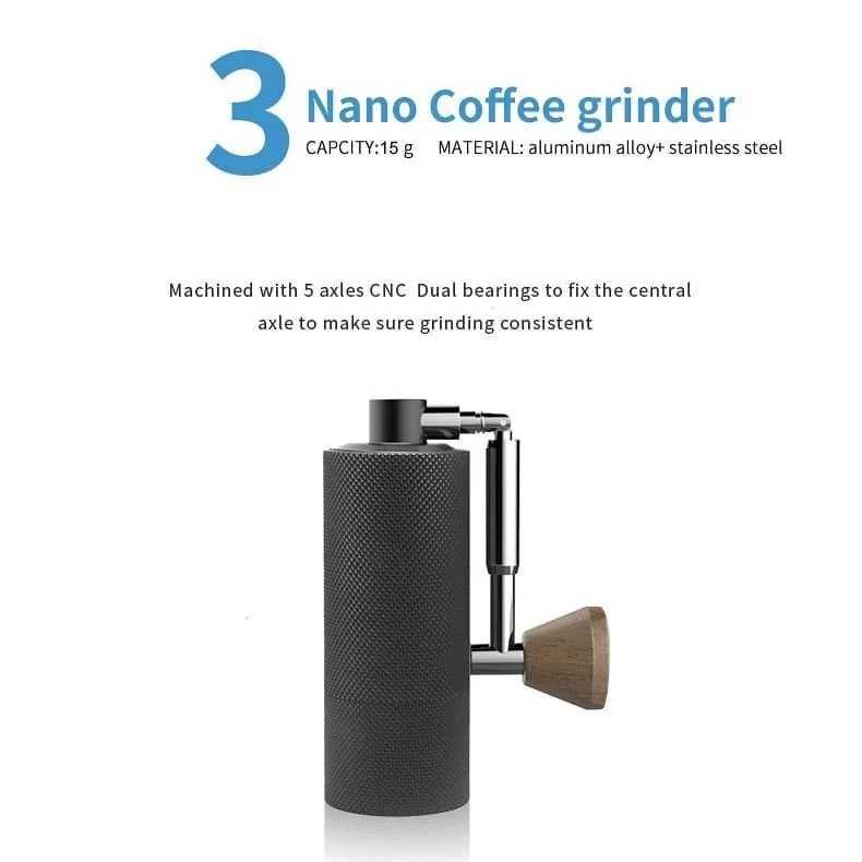 

TIMEMORE Nano Carrying Kit Mini Grinder Coffee Barista Set Hand Drip Coffee Pot Hand Grinder Filter Metal Sealed Jar Drip Kettle
