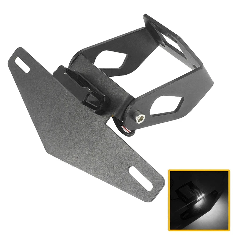 

Motorcycle License Plate Bracket Holder Mount LED Light for Kawasaki NINJA 400 2018-2019 NINJA 250 Z400 2019-2020