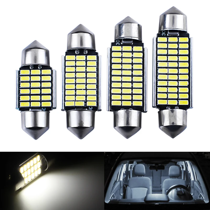 Светильник для салона автомобиля 2 шт. C5W фестон зеркальный купол лампа чтения