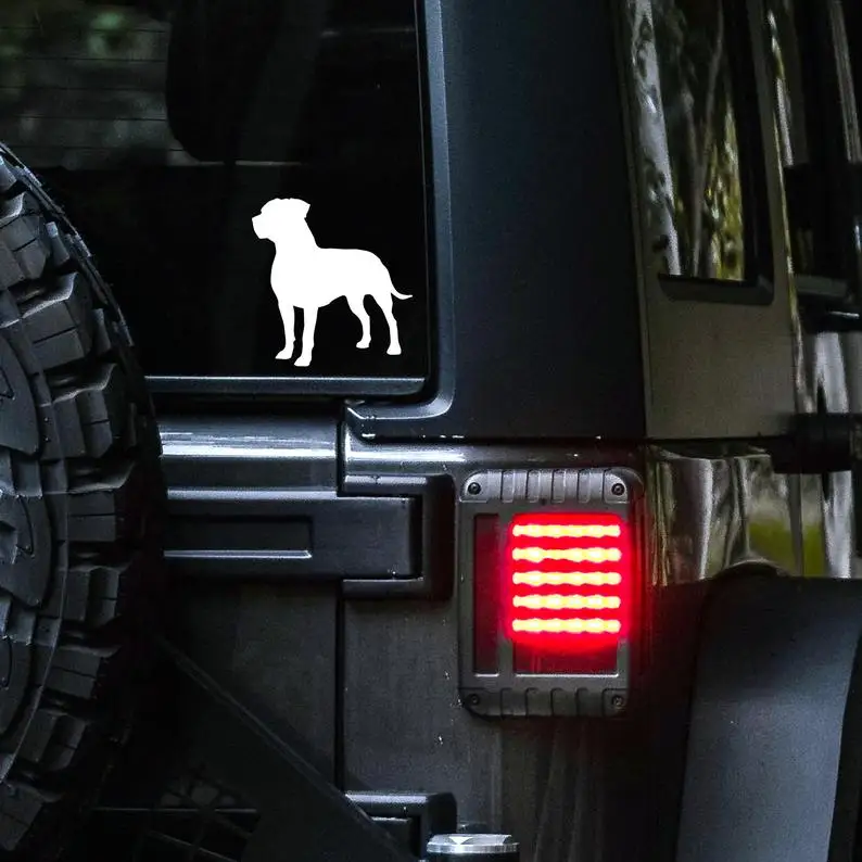 Наклейка на машину питбуля | Американский Стаффордшир терьер Постоянный