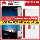 100% Оригинальный 5,9 ''ЖК-дисплей с рамкой для Huawei Mate 10 Lite Nova 2i, дисплей с сенсорным экраном, дигитайзер в сборе, запасные части