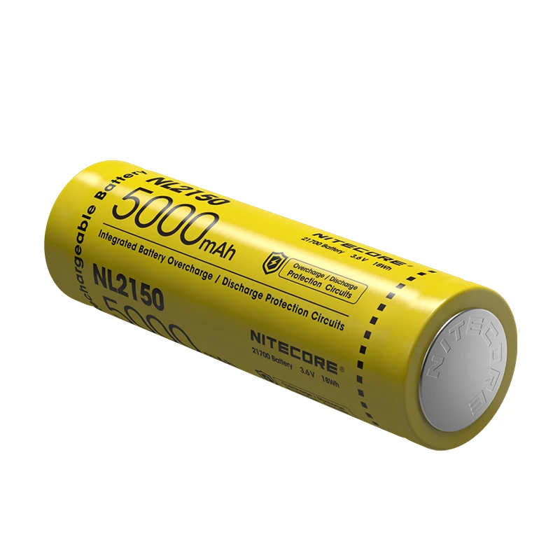 NITECORE 21700 литий ионная аккумуляторная батарея NL2150 5000 мАч 3 6 В 18Wh интегрированная