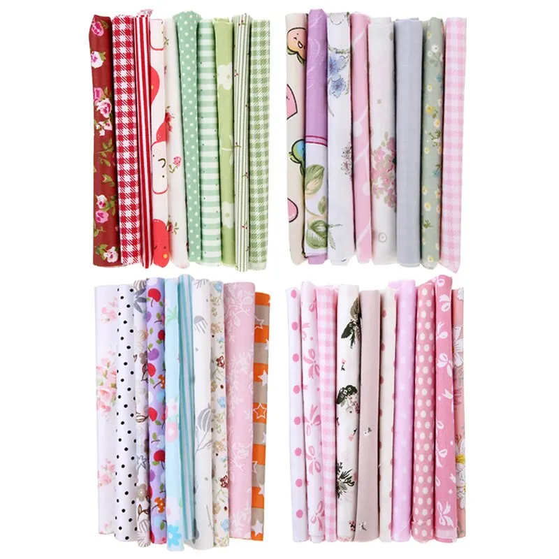 10 шт. смешанная хлопковая ткань материал Joblot Value Bundle Scraps Offcuts стеганая для шитья DIY