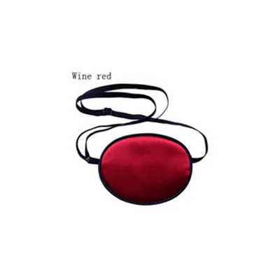 Wine red Одноглазая высококлассная шелковая маска для сна одноглазая Amblyopia тренерская маска для век переносная Мягкая повязка для глаз спальный чехол MR088 - Цвет: Wine red