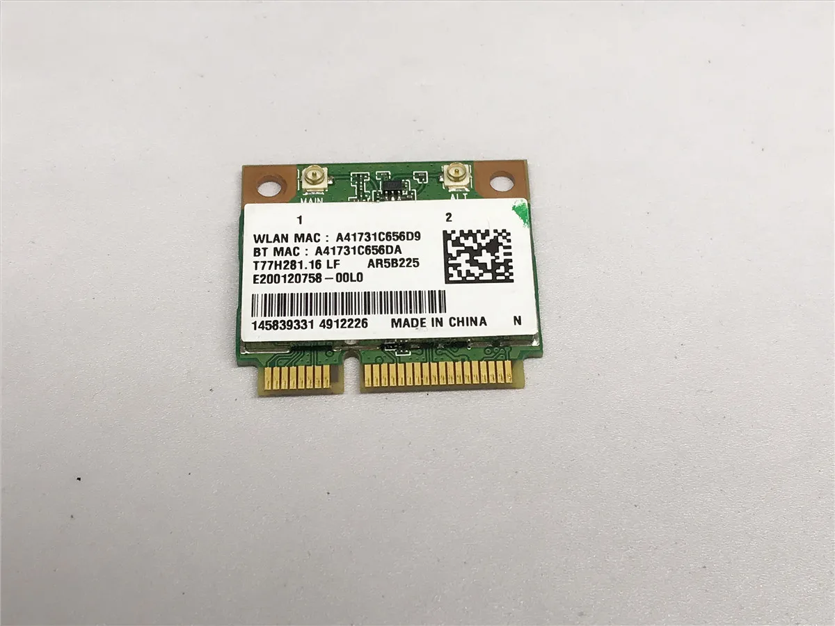 

Для HP 655795-001 654825-001 b/g/n WiFi + bt 4,0 комбинированная карта Atheros ar5b225