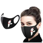 Маски для взрослых, снеговик, искусственная Шелковая Маска для защиты от пыли и смога, маска для лица, моющиеся бандажные маски с ушными петлями