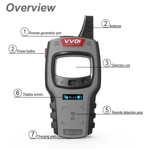 Мини ключ Xhorse VVDI программатор ключа с дистанционным управлением Поддержка IOS/Android