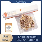 Пищевой вакуумный упаковщик 220 В110 В, бытовой аппарат, вакуумный упаковщик для кухни, в комплекте 10 пакетов для сохранения продуктов, вакуумный упаковщик пищи