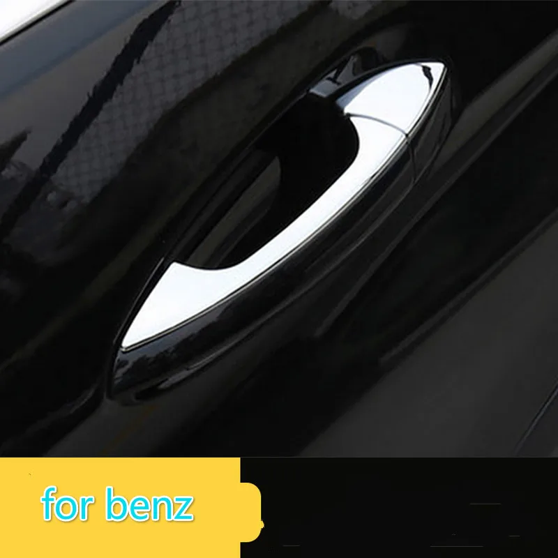 FUNDUOO для Mercedes Benz W204 C230 накладка из нержавеющей стали на ручки автомобиля наклейки