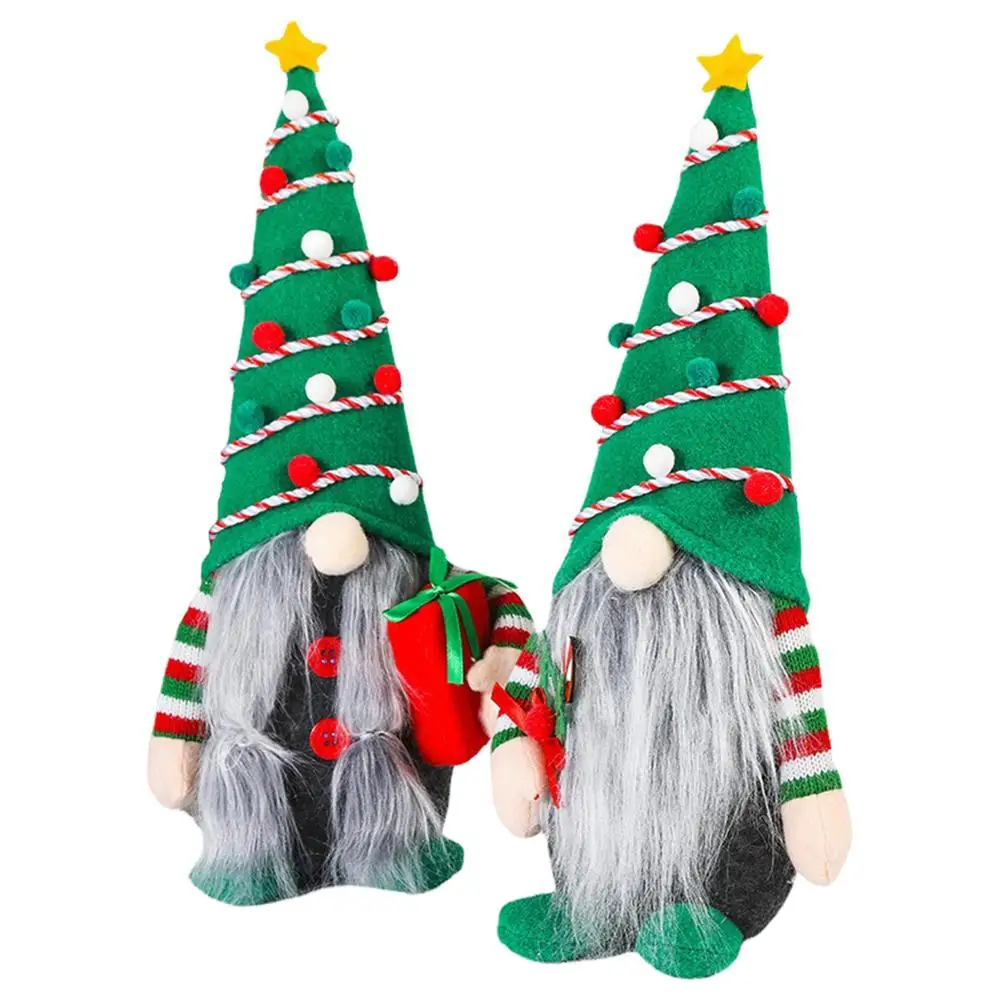 

Christmas Gnome Plush Elf 2 PCs Christmas Plush Elf Ornaments Gnomes Decorations For Home Office Table Great Gift For Christm