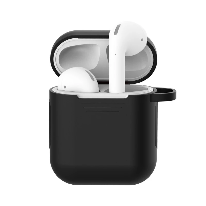 6 шт./партия силиконовый беспроводной Bluetooth футляр для наушников для Airpods 1 2 Apple TWS наушники-вкладыши аксессуары защитный мягкий чехол
