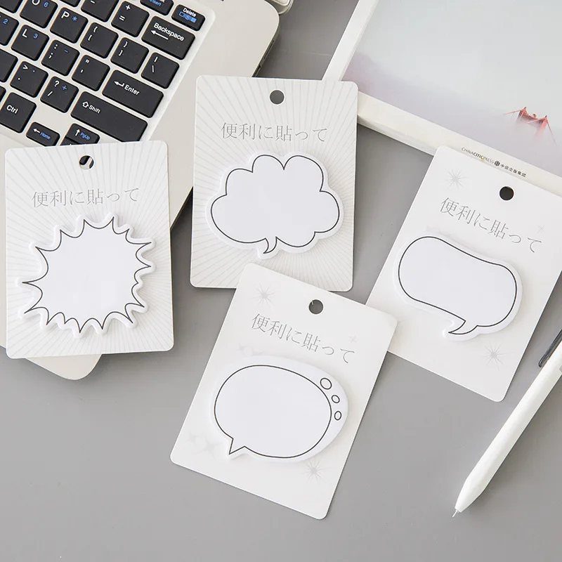 

Creative and Simple Japanese Dialog Box Series Sticky Notes Hand Account Small Fresh Message Notepad N Times Stickers