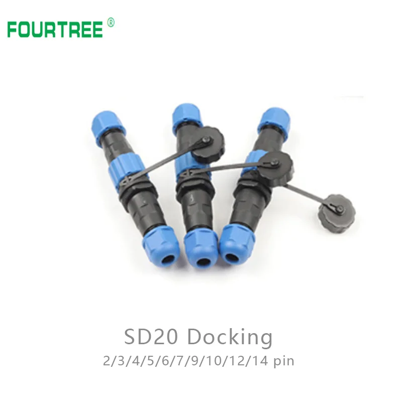 Водонепроницаемый штепсельный разъем SD20 IP68 авиационный панельный соединитель