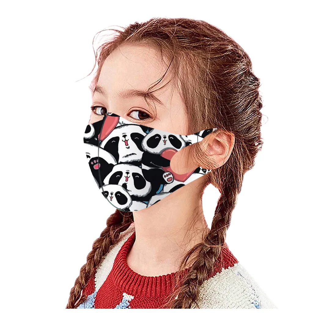 

6pcs Children's Space Print Face Mask Masque De Sport Masque Adolescent Lavable Washable Reusable Cotton Fabric Mascherine d5