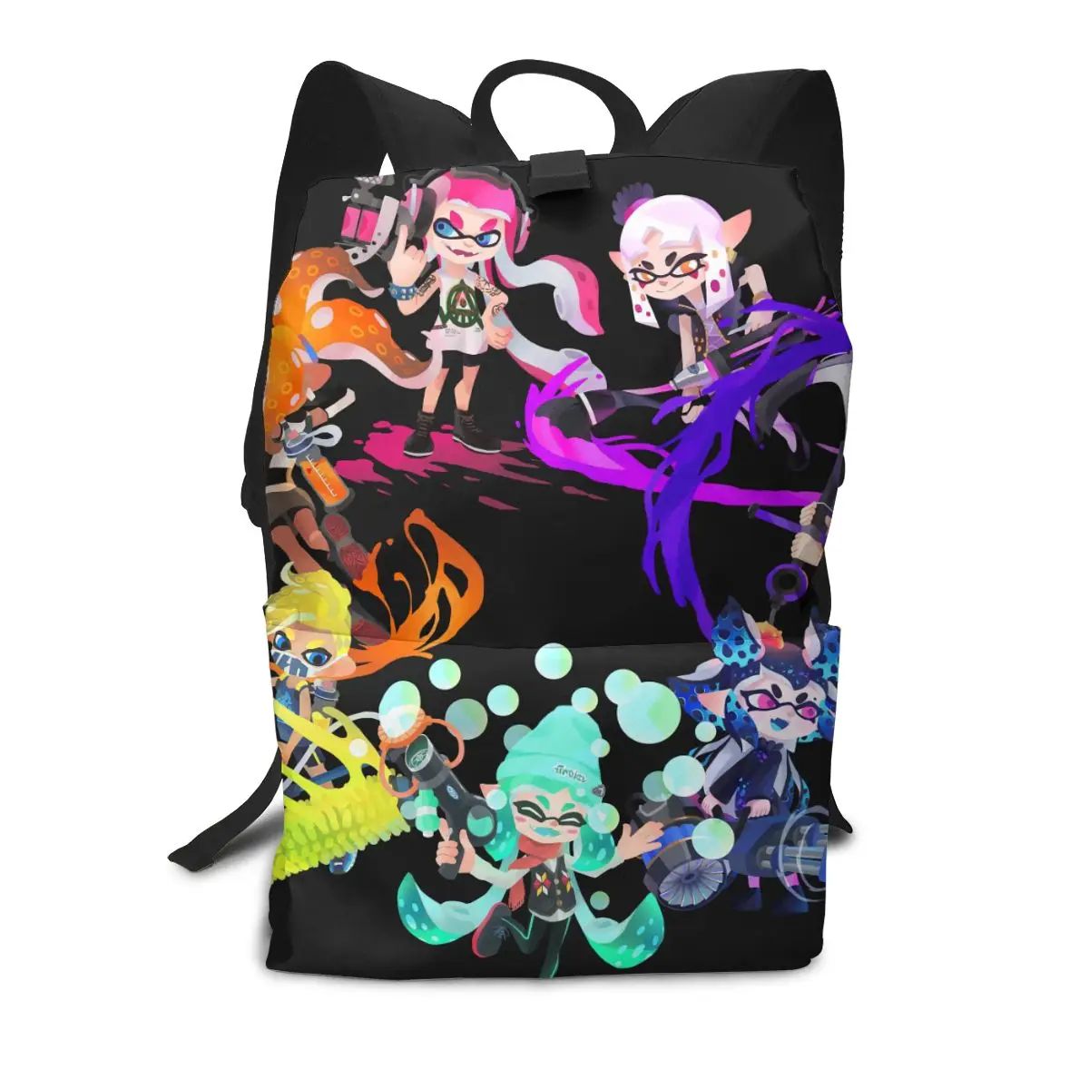 

Скрипучий Splatoon 2 манга Mochila 2020 большой Ёмкость туристические рюкзаки новый узор школьные сумки для подростков