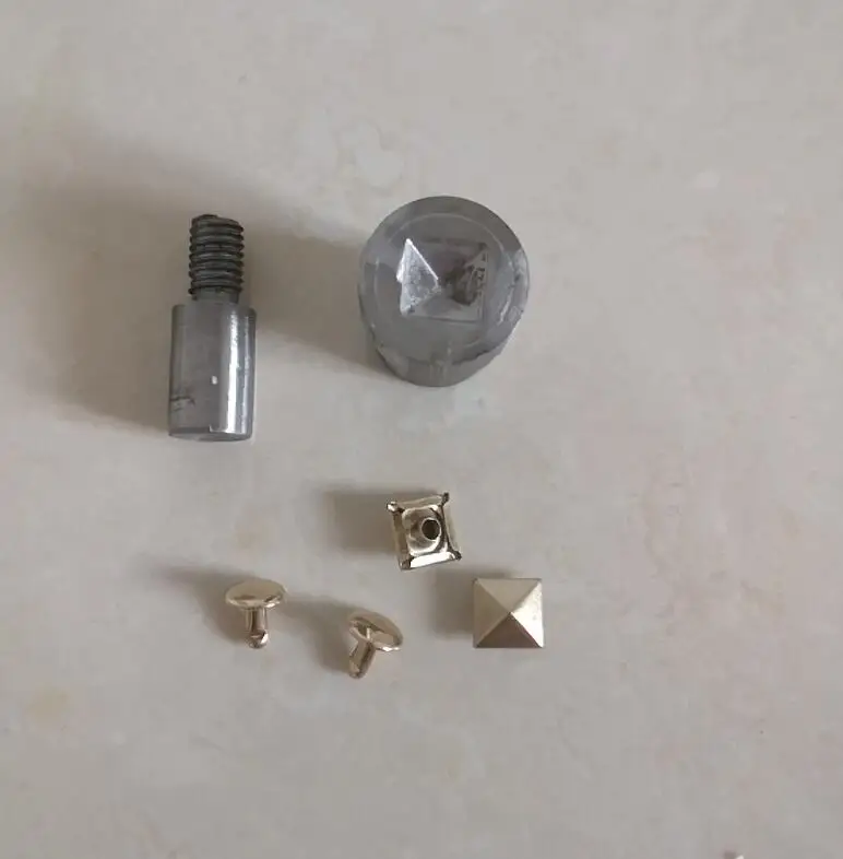

6mm 8mm 10mm 12mm Square Pyramid Studs Setting Tool Die Mold for Hand Press Grommet Machine