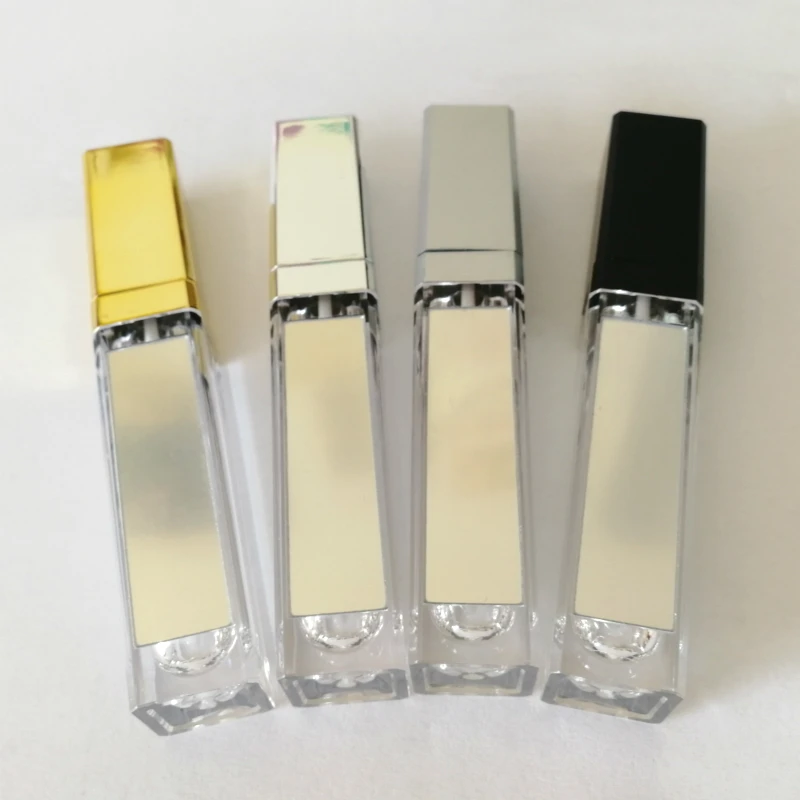 

Custom Logo 7ml Led Square Clear Lip Gloss Bottle Container Wholesale Empty Lipgloss Tubes Lipstick Lip Blam Bottles Containers