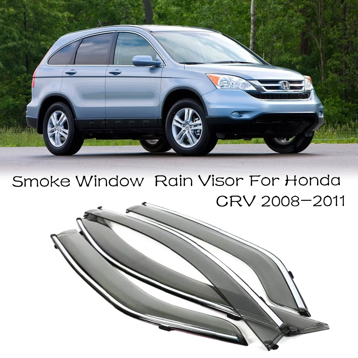 4 шт. дефлекторы для боковых окон Honda CRV 2008 2011|shield|shield visorshield deflector |
