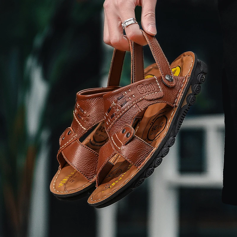 

Samool Shoes Mens Sandals Comfort Men Summer Leather Jelly Sandal Shoe Shoes Gladiator Outdoor 39 S Sandalias Hombre