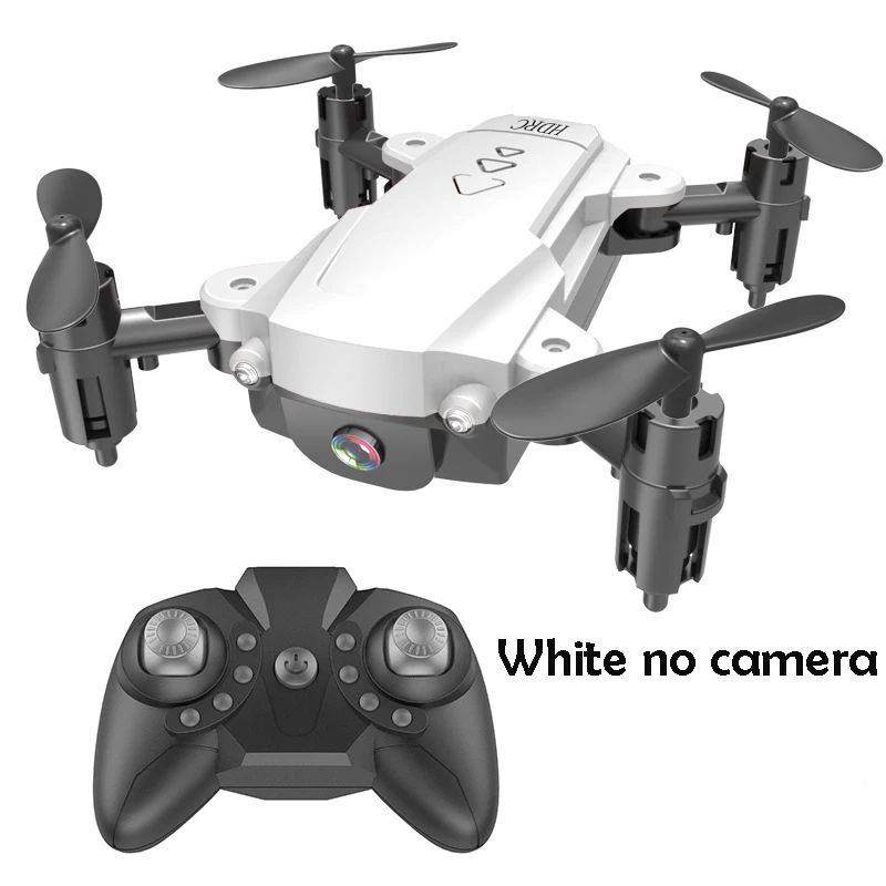 Дешевый складной мини-Дрон 4K HD широкоугольная камера антенна Wi-Fi fpv Квадрокоптер высота удерживает длительный срок службы батареи RC вертолет игрушки - Цвет: No camera white