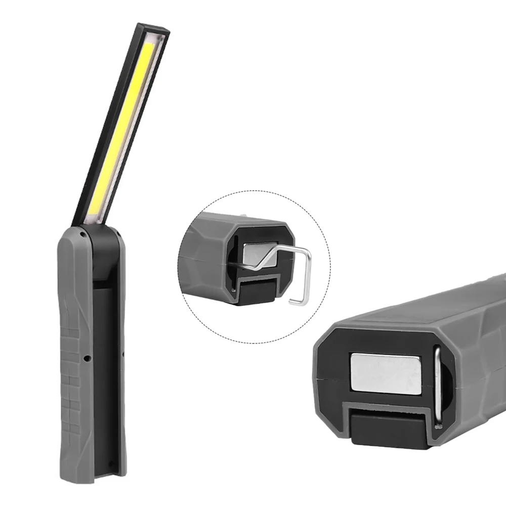Светодиодный Рабочая лампа USB Перезаряжаемый фонарик Магнитный факел Гибкая инспекционная ручная лампа Рабочий свет открытый прожектор